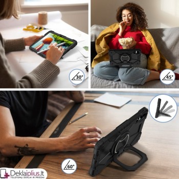 Smūgiams atsparus 360 dėklas su dirželiu (Xiaomi Redmi Pad Pro 12.1/Poco Pad 12.1)